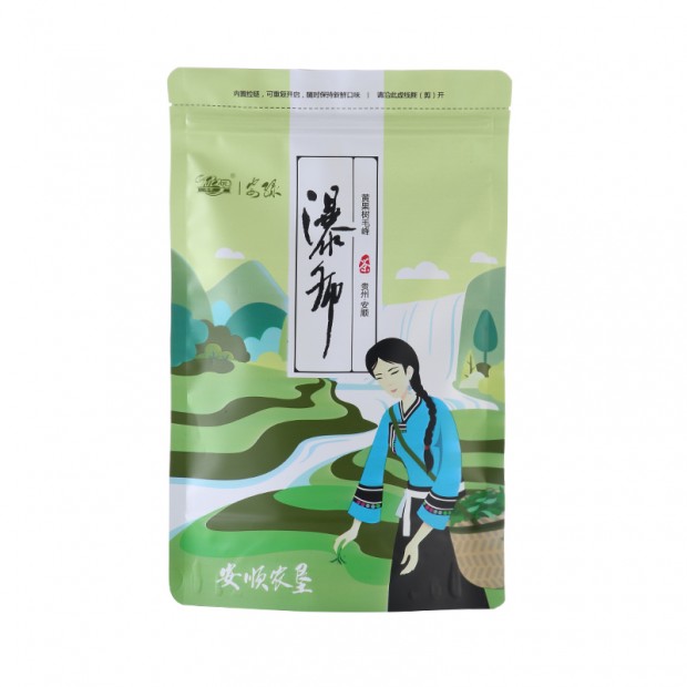 贵州绿茶 安顺瀑布茶办公2021新茶 一级高绿200g袋装