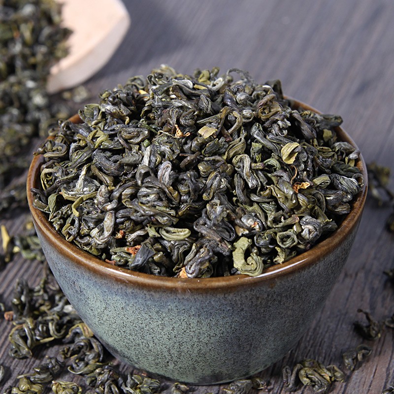 茶林场 桂花绿茶 50克 桂花与廿四亩香茶窨制花茶图2