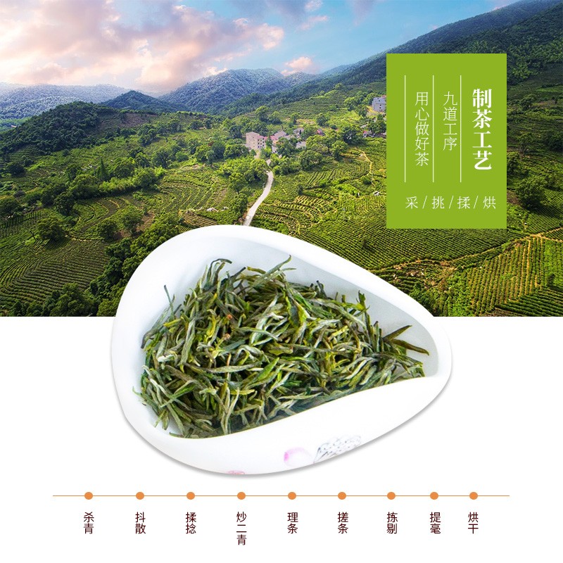 庐山云雾茶绿茶 茶叶醇香耐泡2021年新茶礼盒装一级400g图3