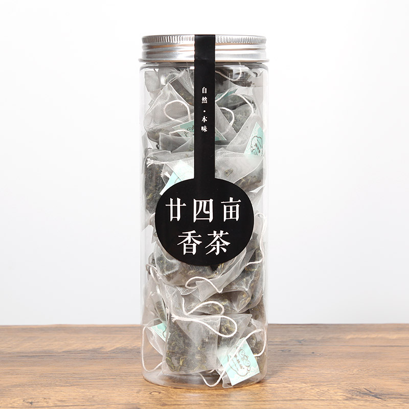 茶林场 三角茶包 袋泡茶 廿四亩香茶 黄山绿茶 25包罐装图1